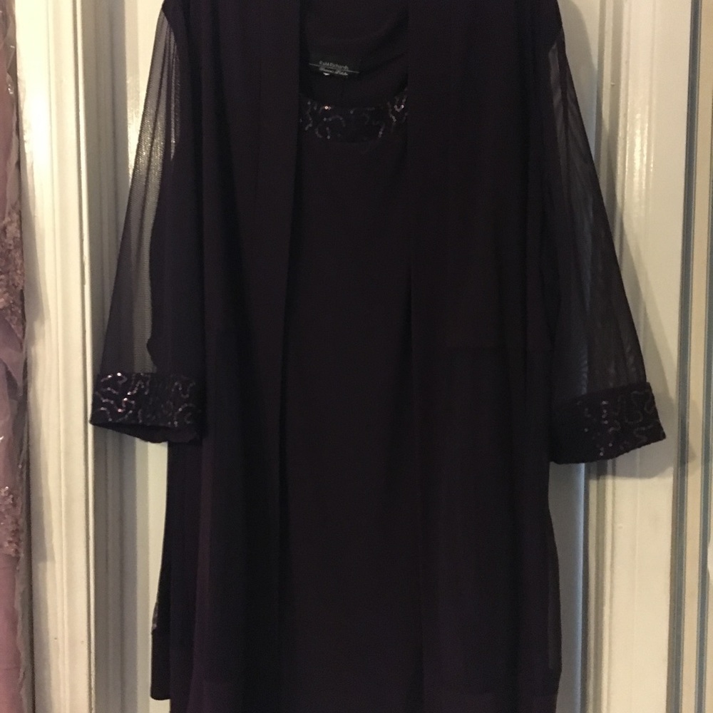 Two piece plus size cocktail dress